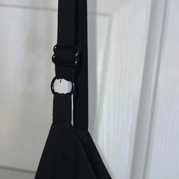 Mittoshop Black Dress Size MEDIUM Embroidered Hem - Picture 9 of 9